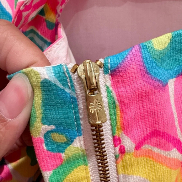 Lilly Pulitzer Shelli Dress in Come Out of Your Shell Pink Sz 10 Style# 25133 - Picture 12 of 14